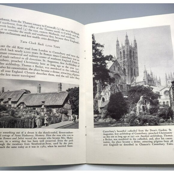 Vintage 1956 Queen Elizabeth England Around the World Program Book Princess - Picture 13 of 15